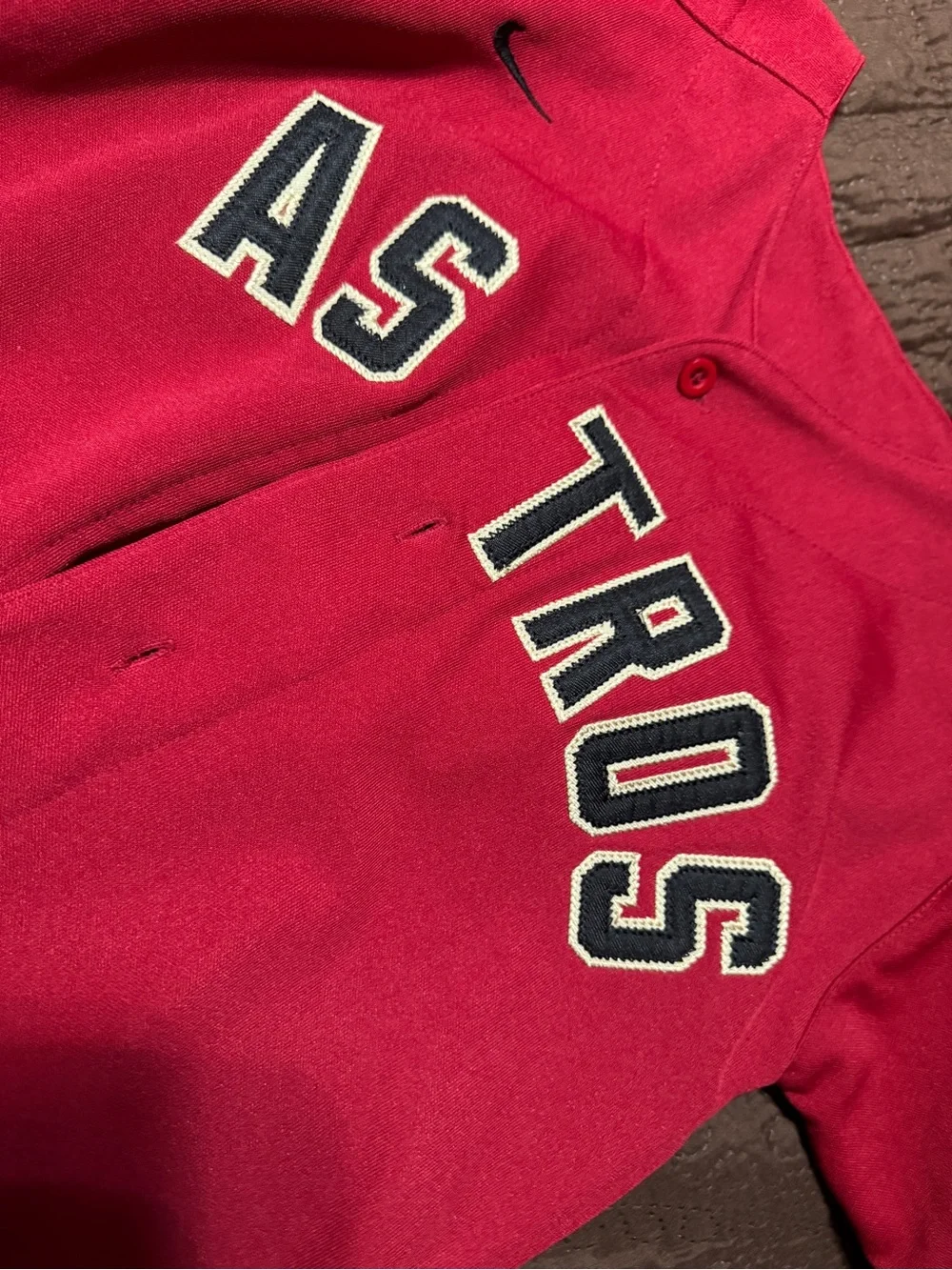 Nike kids Astros Red stitched Baseball Jersey